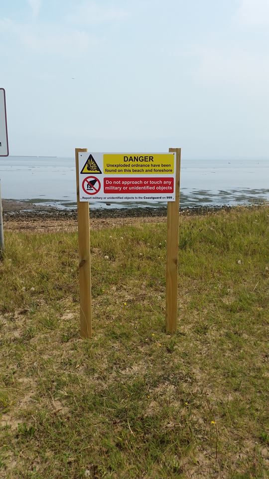 Signs at East Beach…