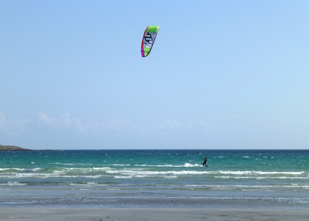 Gott Bay Tiree on a Busy Day.