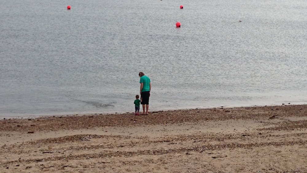 Perfect day for skimming stones