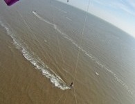 East Beach Ariel View of Kiters