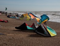 Camber busy beach